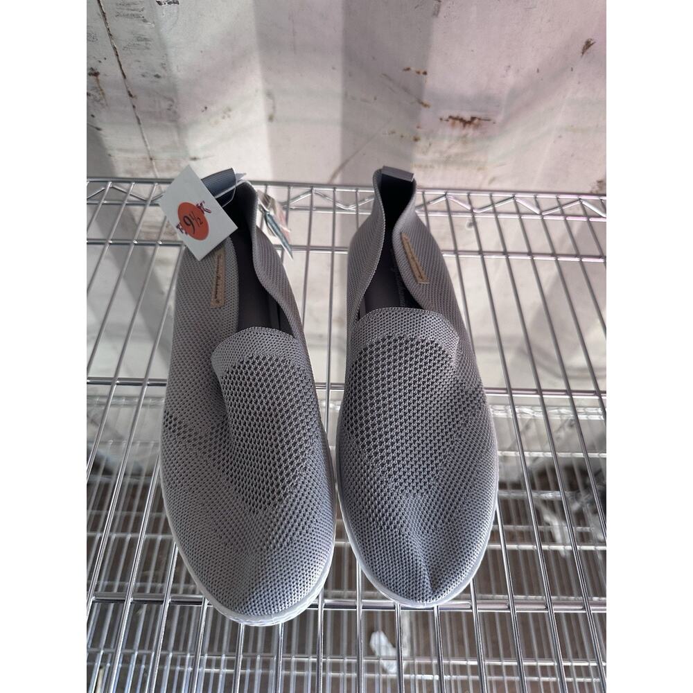 Tommy Bahama Womens Memory Foam Grey Knit Slip On Comfort Casual Shoes Size 9.5